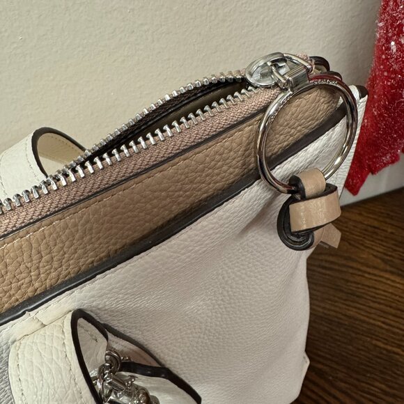 Coach May Tote Bag NEW Cream and Beige with Silver hardware - Picture 13 of 15